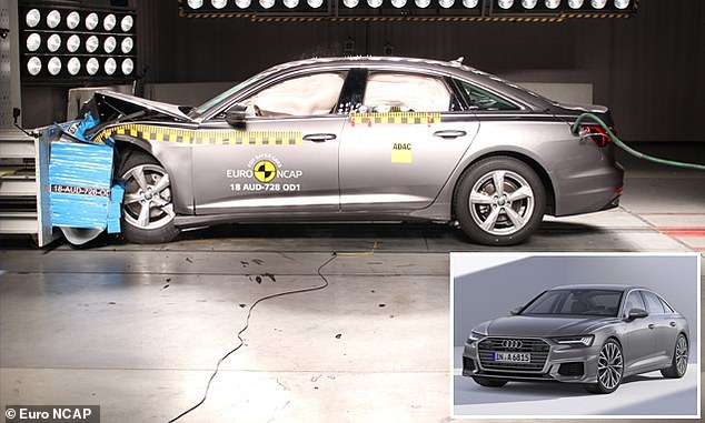 The Audi A6 is a premium executive saloon that packs plenty of safety kit, including a pop-up bonnet