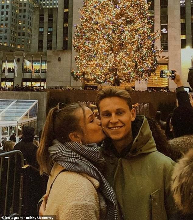 They recently went on holiday to New York before de Jong sealed his move to Barcelona