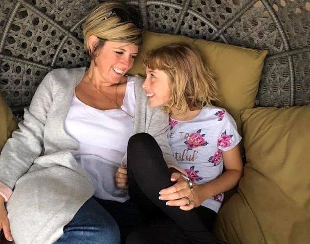 Fast forward: Laura White and her daughter Nina today