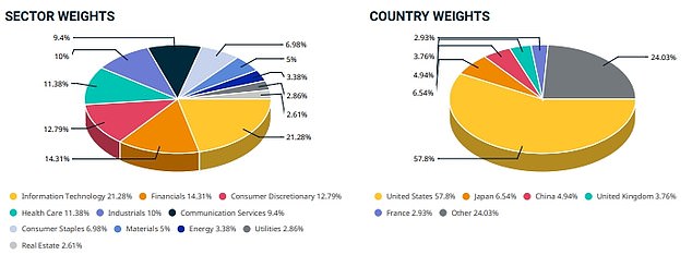 Global market make-up by sector and region (Source: MSCI)