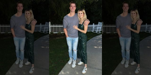 Author and actress Sadie Robertson, right, and husband Christian Huff visiting Hallmark Channel's "Home &amp; Family" at Universal Studios Hollywood on Feb. 26.