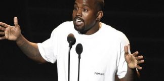 FILE - In this Aug. 28, 2016, file photo, Kanye West appears at the MTV Video Music Awards at Madison Square Garden in New York. (Photo by Chris Pizzello/Invision/AP, File)