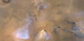 New research shows that giant dust towers that form during planet-wide storms on Mars might have helped drain the planet