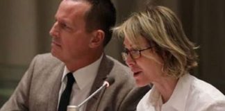 Richard Grenell, US Ambassador to Germany, and Kelly Craft, the U.S. ambassador to the United Nations speak at a Tuesday meeting to address decriminalization against same-sex relationships.