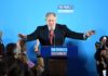 Tory majority: Prime Minister Boris Johnson delivers a victory speech to supporters following the election results